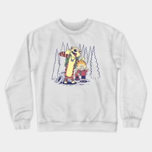 Calvin and Hobbes Let's Hiking Crewneck Sweatshirt